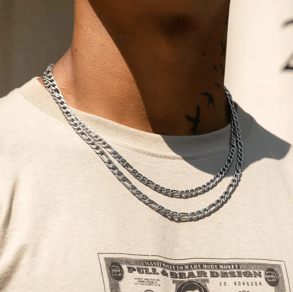 6MM FIGARO CHAIN - Cartice™LuxuryJewelryGoldSilverWatchBraceletNecklaceChainIced-outCubanMoissaniteTarnish-freeStainlessDurablePremiumShinePlatedStatementDiamondAffordable