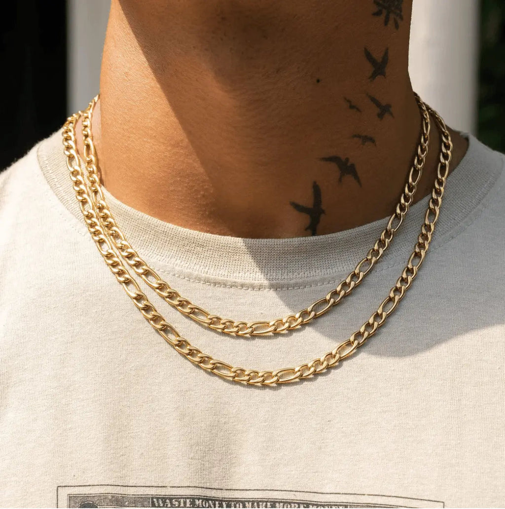 6MM FIGARO CHAIN - Cartice™LuxuryJewelryGoldSilverWatchBraceletNecklaceChainIced-outCubanMoissaniteTarnish-freeStainlessDurablePremiumShinePlatedStatementDiamondAffordable