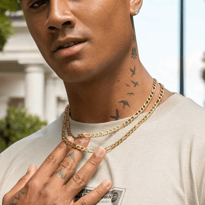 6MM FIGARO CHAIN - Cartice™LuxuryJewelryGoldSilverWatchBraceletNecklaceChainIced-outCubanMoissaniteTarnish-freeStainlessDurablePremiumShinePlatedStatementDiamondAffordable