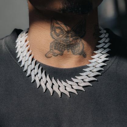 30mm Spiked Cuban Chain