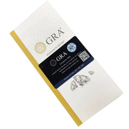 Moissanite Blue Leather Band VS GRA Certified Watch Cartice-jewelry