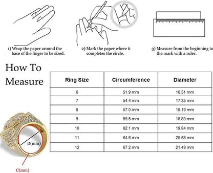 Open Heart Iced Out Ring - Cartice™LuxuryJewelryGoldSilverWatchBraceletNecklaceChainIced-outCubanMoissaniteTarnish-freeStainlessDurablePremiumShinePlatedStatementDiamondAffordable