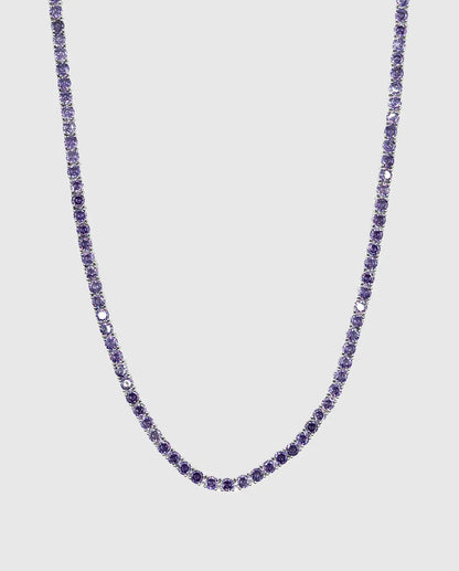 5mm Tennis Chain - Purple - Cartice™LuxuryJewelryGoldSilverWatchBraceletNecklaceChainIced-outCubanMoissaniteTarnish-freeStainlessDurablePremiumShinePlatedStatementDiamondAffordable