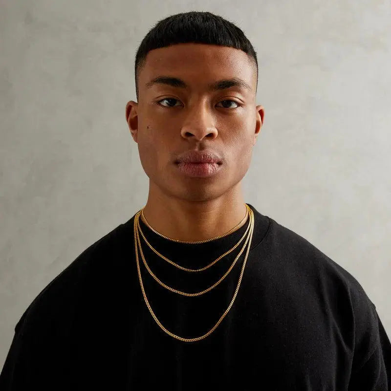 MICRO CUBAN CHAIN 3MM - Gold - Cartice™LuxuryJewelryGoldSilverWatchBraceletNecklaceChainIced-outCubanMoissaniteTarnish-freeStainlessDurablePremiumShinePlatedStatementDiamondAffordable