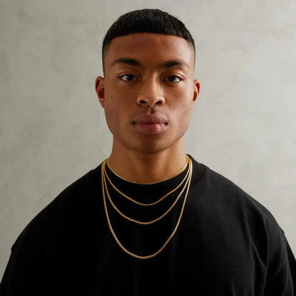 MICRO CUBAN CHAIN 3MM - Gold - Cartice™LuxuryJewelryGoldSilverWatchBraceletNecklaceChainIced-outCubanMoissaniteTarnish-freeStainlessDurablePremiumShinePlatedStatementDiamondAffordable