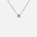 2ct Moissanite Solitaire Adjustable Necklace - White Vermeil Cartice-jewelry