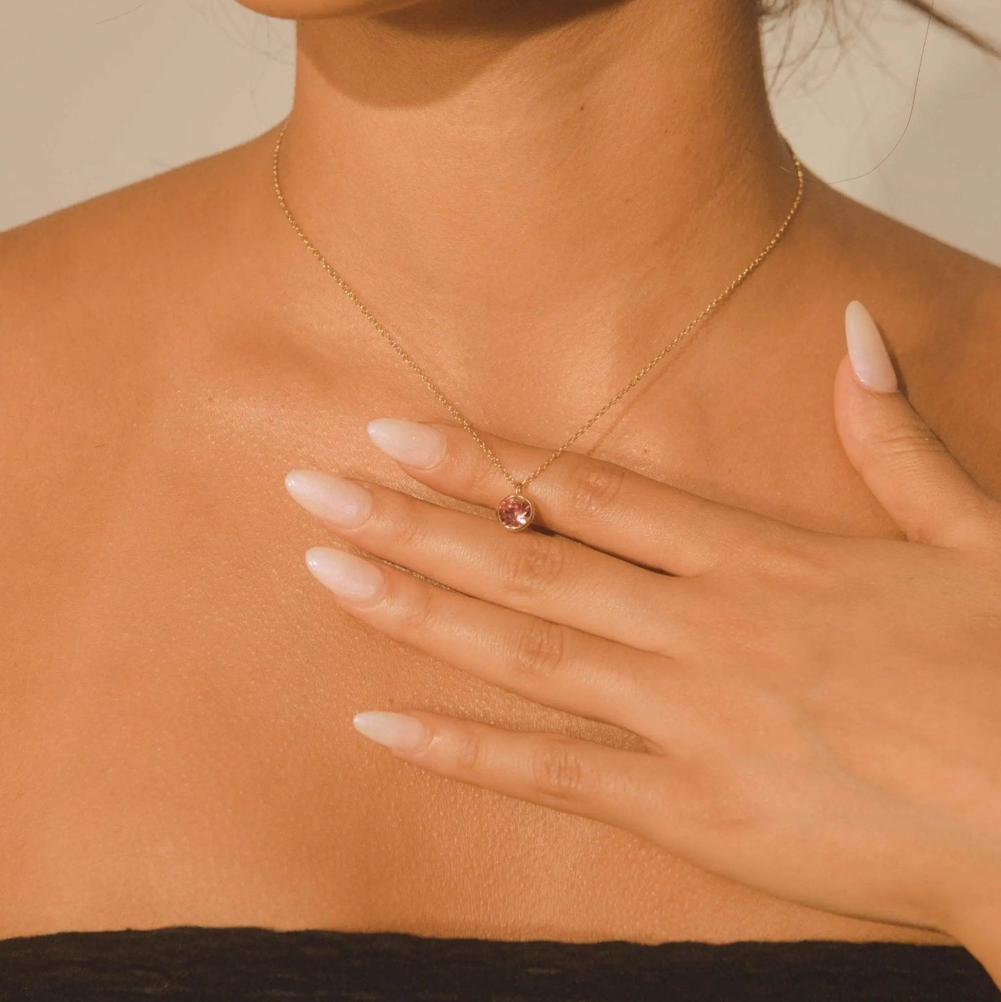 Gemstone Necklace - Light Amethyst - Cartice™LuxuryJewelryGoldSilverWatchBraceletNecklaceChainIced-outCubanMoissaniteTarnish-freeStainlessDurablePremiumShinePlatedStatementDiamondAffordable