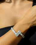 STUD ICE BRACELET- WHITE GOLD - Cartice™LuxuryJewelryGoldSilverWatchBraceletNecklaceChainIced-outCubanMoissaniteTarnish-freeStainlessDurablePremiumShinePlatedStatementDiamondAffordable