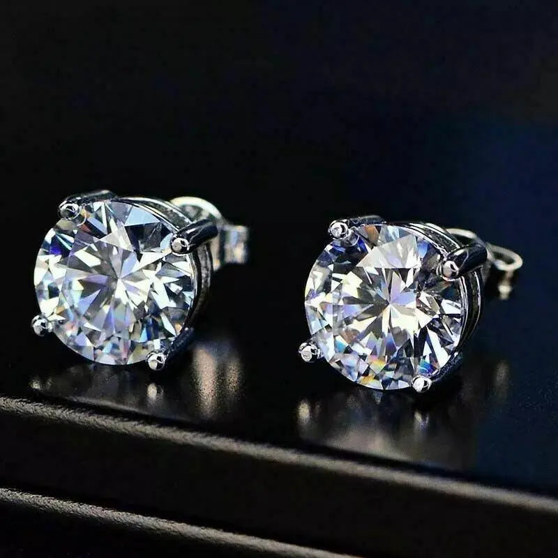 5MM Stud Earrings - Cartice™LuxuryJewelryGoldSilverWatchBraceletNecklaceChainIced-outCubanMoissaniteTarnish-freeStainlessDurablePremiumShinePlatedStatementDiamondAffordable