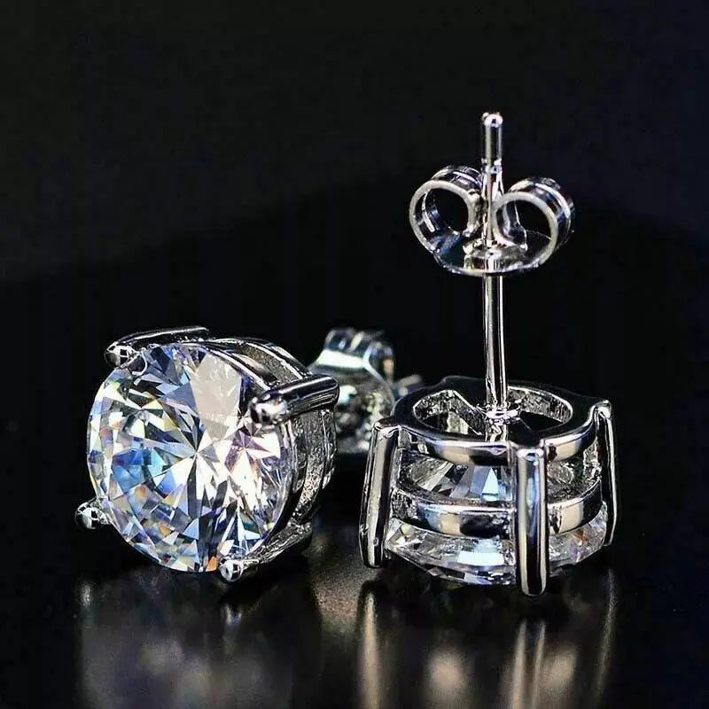 5MM Stud Earrings - Cartice™LuxuryJewelryGoldSilverWatchBraceletNecklaceChainIced-outCubanMoissaniteTarnish-freeStainlessDurablePremiumShinePlatedStatementDiamondAffordable