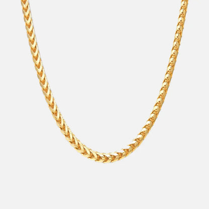 Franco Chain - Gold - Cartice™LuxuryJewelryGoldSilverWatchBraceletNecklaceChainIced-outCubanMoissaniteTarnish-freeStainlessDurablePremiumShinePlatedStatementDiamondAffordable