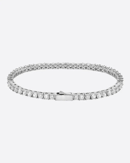 3MM VVS tennis bracelet - White Gold - Cartice™LuxuryJewelryGoldSilverWatchBraceletNecklaceChainIced-outCubanMoissaniteTarnish-freeStainlessDurablePremiumShinePlatedStatementDiamondAffordable