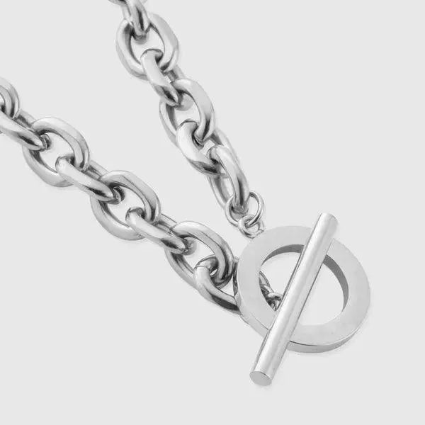 LINK CHAIN + TOGGLE PENDANT - Cartice™LuxuryJewelryGoldSilverWatchBraceletNecklaceChainIced-outCubanMoissaniteTarnish-freeStainlessDurablePremiumShinePlatedStatementDiamondAffordable